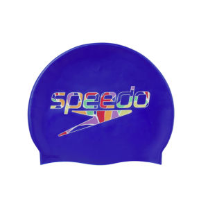 Speedo | 3D Retro Pattern Silicone Swim Cap