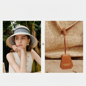 FANCET | Sun Protection Fashionable Large Brim Straw Hat