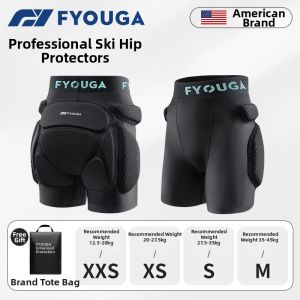 FYOUGA | Professional Fall Protection Gear for Skiing Knee Elbow and Hip Pads
