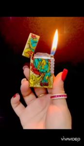 HỘP QUẸT BẬT LỬA DUPONT SƠN MÀI HÌNH TỲ HƯU DẬP NỔI