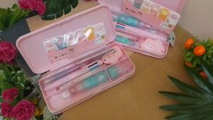 Kotak Tempat Pensil Dengan Penggaris Pulpen Cutter Hadian Anak