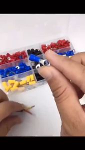 Terminal Insulated Konektor Set 280 480pcs Spade Terminal Konektor Kabel Listrik Insulated Quick Cable Crimp MDD FDFD Skun Sambungan Kabel