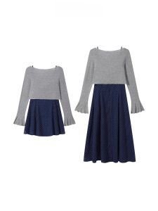 French Polka Dot Strapless A-Line Dress Womens Spring Summer New Style Slimming Mini Dress Polyester Fiber No Sleeve Long Dress