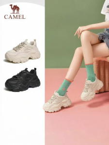 CAMEL | Thick Sole Comfortable Platform Sneakers for Women