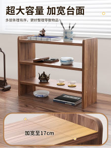 Simple Desktop Bookshelf Multi-layer Storage Rack for Office Workers Home Students Easy Assembly Desk Organizer Wood Material