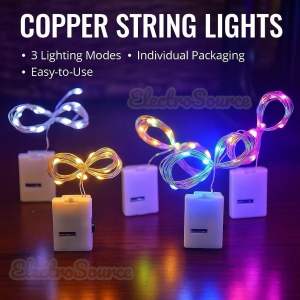 1M LED Fairy String Lights Copper Wire Battery Operated 3 Modes DIY Decoration for Room Wedding Christmas