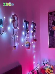 Đèn LED Dây Nhiều Màu Sắc Điều Khiển Bằng Ứng Dụng Đèn Lều Cắm Trại Đèn Ngủ Ngoài Trời Để Trang Trí Tiệc Đèn Lồng Di Động Có Thể Sạc Lại