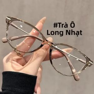 Kính Đọc Sách Mắt Mèo Siêu Nhẹ Dành Cho Nữ Thời Trang Chống Ánh Sáng Xanh Kính Cổ Điển Dành Cho Người Cao Tuổi Tròng Kính Hình Chữ Nhật Trong Suốt