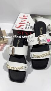 Yame Sandal Wanita Platform Wanita Slop Empuk Model Kekinian Sendal Wanita Fradet Korean Style