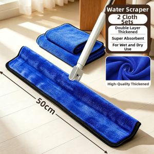 NAIFUNA | Water Absorbing Mop Cloths Floor Cleaning Scraper