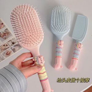 Bàn Chải Massage Chống Tĩnh Điện Kiểu Nữ Bàn Chải Thẳng Cho Tóc Dày Bàn Chải Cầm Tay Cho Học Sinh Bàn Chải Chống Tĩnh Điện