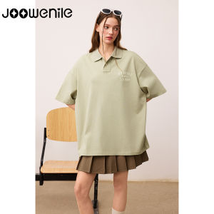 Joowenilar Summer Loose Fit Short Sleeve Polo Shirt for Men Cool Feeling Breathable Regular Shoulder Cotton Polyester Blend