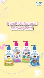 Pure Kids Natural Shower Bath Sabun Mandi Anak Purekids Antiseptik Tanpa SLS Atasi Bau Badan