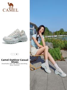 CAMEL | Giày Sneaker Nữ Đế Dày Tăng Chiều Cao Chống Trượt Thời Trang
