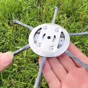 3/6 Wire Mower Head For Electric Mowers Metal Weeding Blades Suitable For Moss Paving Stones Pavement Joints Or Driveway Weeding Universal Gardening Tool