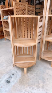 ชั้นวางของไม้สัก มี2ขนาด สูง 70ซม และสูง 100ซม ชั้นโมเดิร์นวางโชว์หัวเตียงงานไม้สักแท้ทรงสวย