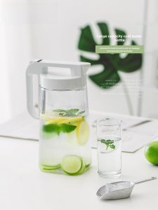 Asvel Cold Brew Coffee Pot Heat Resistant Sealed Lemon Flavor Plastic Water Kettle for Home Use Refrigerator Tea Making