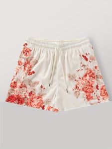 Bandai | Summer Hot Selling New Beautiful Flower Color 3D Printing Fashionable Outdoor Loose Breathable Quick Drying Street Y2K Shorts