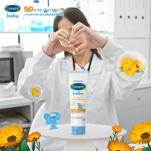 Kem Làm Dịu Hăm Tã Cho Bé Cetaphil Baby Diaper Cream Với Hoa Cúc Hữu Cơ 70g