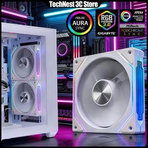 Prism 4RS 12cm ARGB PC Case Fan with Infinity Mirror Design Motherboard Sync 4PIN PWM CPU Cooler Ventilador