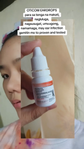 Ear Care Drops (Oticom) 0tic Solution Ear Discharge Anti- fungal Itching Swelling Ear Care 5ml