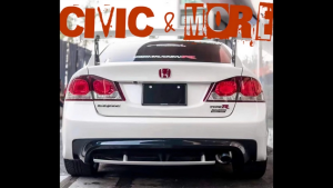 Cản sau thể thao bản Mugen dành cho Honda Civic Gen 8 (2006 - 2011)