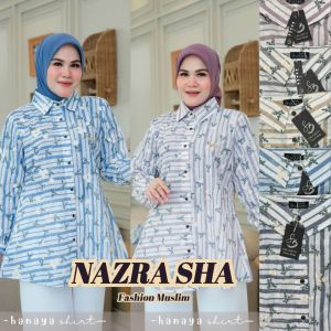 (9) SHABIU HANAYA  Baju Kemeja Atasan wanita Hanaya Shirt By Shabiu. Nazra Sha