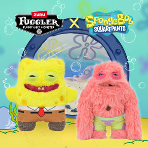 Original Fuggler Patrick Star Plush Toys 22cm Ugly Monster Spongebob Squarepants Ugly Tooth Monster Stuffed Plushies Anime
