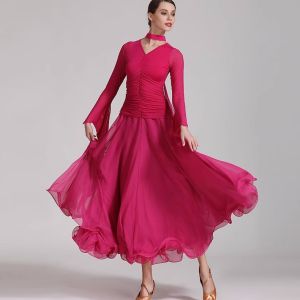 Modern Ballroom Dance Dress Waltz Large Swing Skirt National Standard Dance Costume
