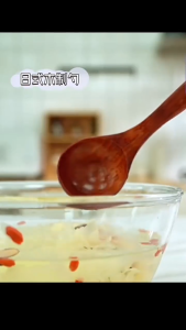 33cm Long Handle Mixing Wooden Spoon for Noodles with Dessert Honey