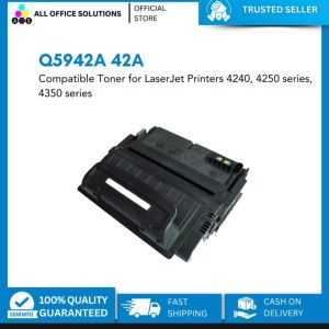 AOS Q5942A 42A Compatible Toner Cartridge for HP LaserJet Printers (Black)