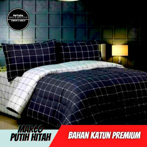 Mutiara Sprei Murah Promo Katun Lokal Premium MARCO Sprey Katun Dingin Bahan Rayon Adem Homemade Polos Karakter Aesthetic Murah Meriah ( Yang Di Dapatkan : Sprei Sarung Santal Sarung Guling / Belum Termasuk Badcover )