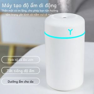Máy Tạo Độ Ẩm Không Khí Di Động 420ml Tích Hợp Tinh Dầu Thơm Phun Sương Mát USB Đèn Ngủ Nhiều Màu Sắc Điều Khiển Cảm Ứng Mềm Mại Dùng Cho Nhà Cửa Và Ô Tô