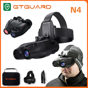 Portable Head-mounted Night Vision Binoculars Goggles IR Night-Vision Device 5X Digital Zoom For Outdoor HuntingBird Watching