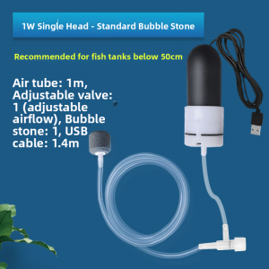 MONLEYTA | Mini Smart Fish Tank Oxygen Pump Ultra Quiet Fish Breathing Machine USB Powered Small Aquarium Aerator Oxygenator