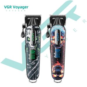 Máy Cắt Tóc Chuyên Nghiệp Cho Nam VGR V-279 9000 Vòng/Phút Màn Hình LED Động Cơ Điện Lưỡi Dao Hợp Kim Titan Sử Dụng Được Khi Khô/Ướt Cắt Tóc Toàn Thân
