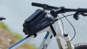 ROCKBROS Hard Shell Upper Tube Bag Large Open Flap And 1.5L Capacity Storage Pocket Phone Holder For Models Up To 6.5 Inches Front Bag Bike Accessories