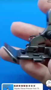 Sepatu Mesin jahit Obras - Presser foot 757 Juki Benang 5 Kemeja 8MM MO-2366/2516 M.J.M-13532