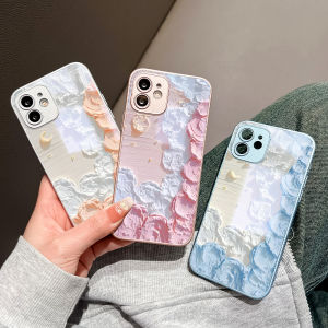 Hontinga Tempered Glass Casing Cases For Samsung Galaxy S25 S24 S23 S22 S21 Ultra Plus S25+ S24+ S23+ S22+ S21+ FE 5G S8 S9 Plus S8+ S9+ Case Oil Painting Flower Moon Phone Case  Back Cover Casing Hard Case