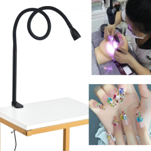 Đèn UV LED 10W Có Công Tắc Chân Dùng Cho Nối Móng Và Nối Mi Làm Khô Nhanh Keo Làm Đẹp Dung Tích 1/2 Chai