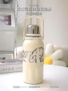 Bình Nước Giữ Nhiệt Inox 304 Coca Cola 1200ml Có Quai Sách Tiện Dụng