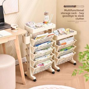 BOJIAJIAJU | Moveable Multi-level Storage Shelf