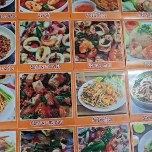 20x20 ซม. รูปอาหาร | สติ๊กเกอร์ ต้มยำปลากระป๋อง | สีสด สวย | ดูน่าทาน | ภาพอาหาร และ อาหารตามสั่ง | ภาพอาหารไทย | แต่งร้านอาหาร