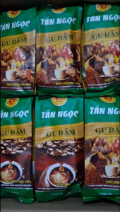 Cà Phê Tấn Ngọc Rang Xay Pha Phin Bột Hỗn Hợp Cà Phê 500gr Coffee Gu Đậm Vị Thanh Hương Moka