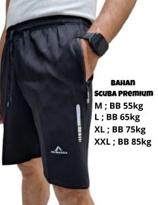 ADIBARRA- Celana Pendek Olahraga Pria Running Lari Voly Badminton Pingpong M L XL XXL
