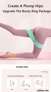 Yoga band Durable Pull Band Hip Circle Anti-slip Gym Fitness Resistance Band Exercises Elastic Band Hip Circle Durable Leg Pull Band Elastic Band