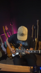 Kowe Gitar Elektrik Original Hollow Vintage Paket Bundling Wireless Jeck