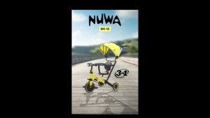 Sepeda Roda Tiga Anak PMB Nuwa BK15 Balance/ Push Bike 3in1 Musik n Lampu (pengaman kanopi+dorongan)