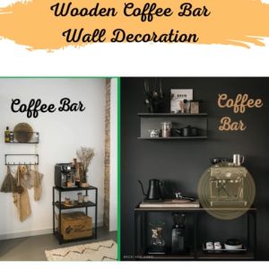 COFFEE BAR SIGNAGE WOODEN WALL DECORATION | THICKNESS 12MM