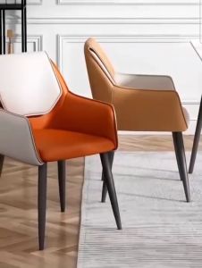 Furiture Rich 4289 เก้าอี้หนัง PU ดีไซน์สวยหรู ทันสมัย ฟองน้ำความหนาแน่นสูง ขาเหล็กหนา รับน้ำหนักได้ดี